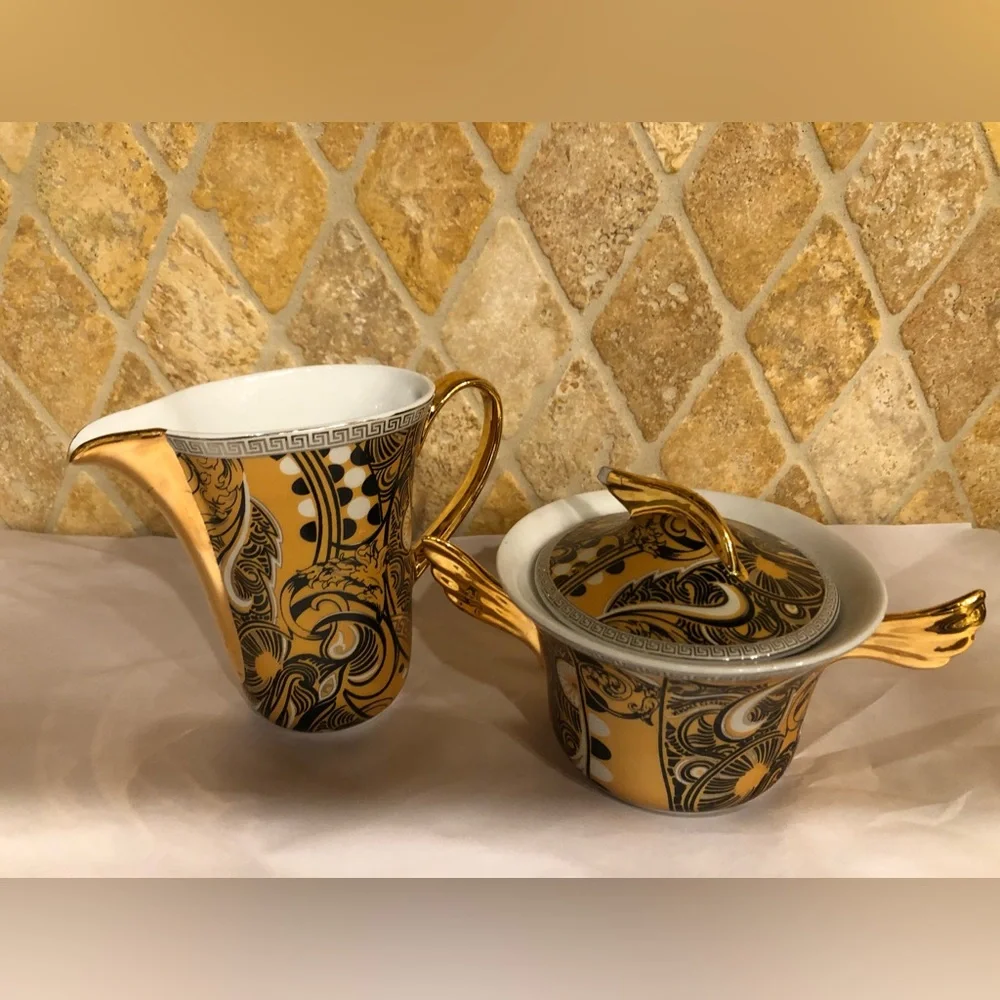 Versace Rosenthal Classic Medusa Weider Collection Tea Coffee 5 Piece Set